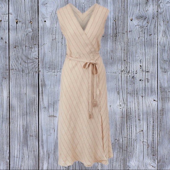 Antonelli linen wrap dress. EUC - Picture 6 of 7